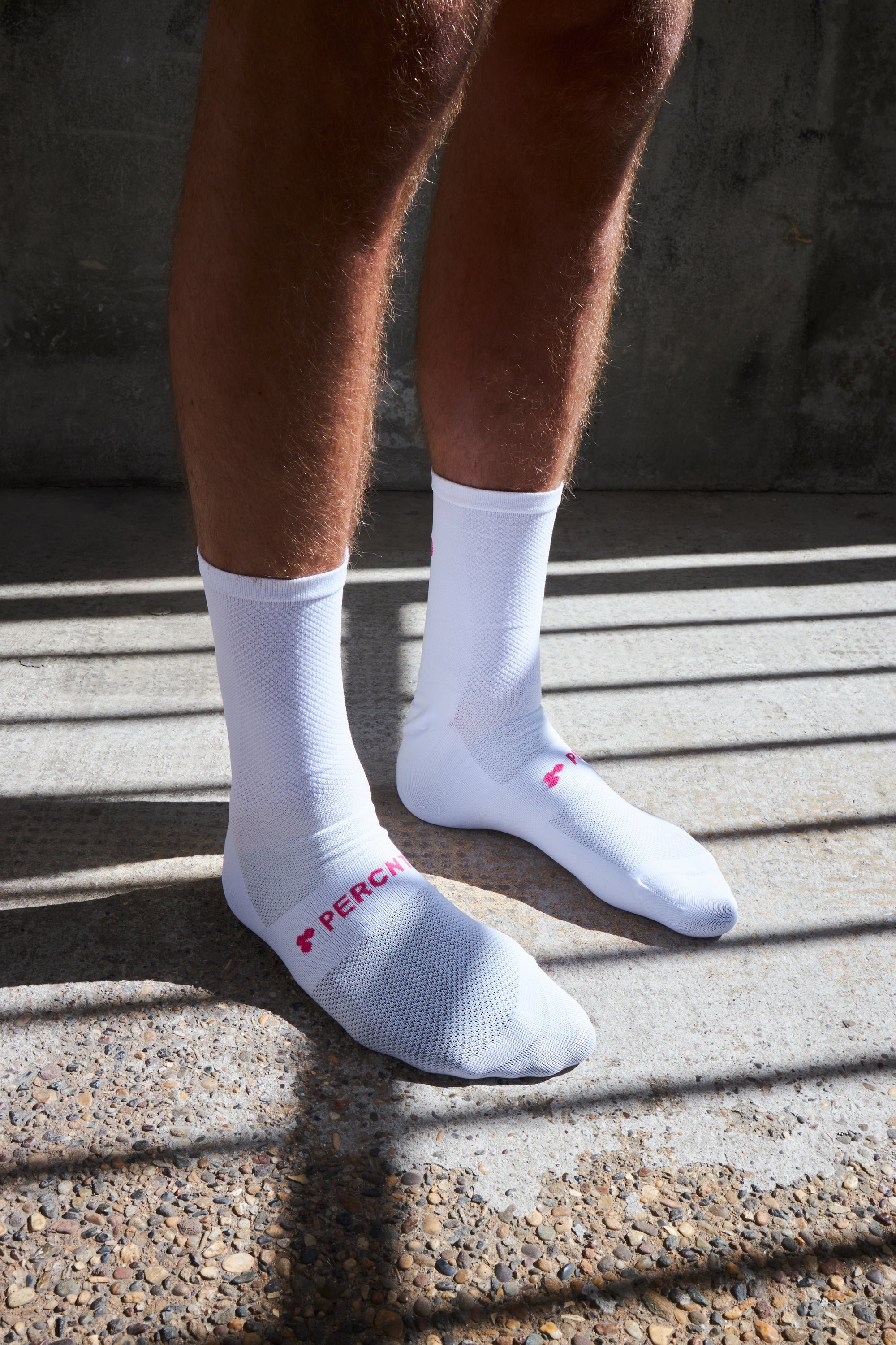 PERCNT® Team Pace Sock - White/Pink