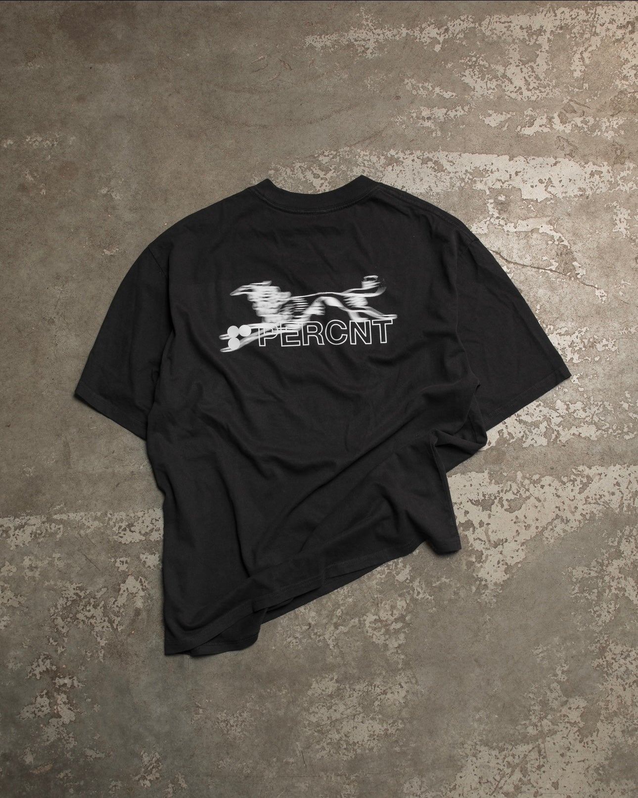 PERCNT® IN MOTION TEE - WASHED BLACK