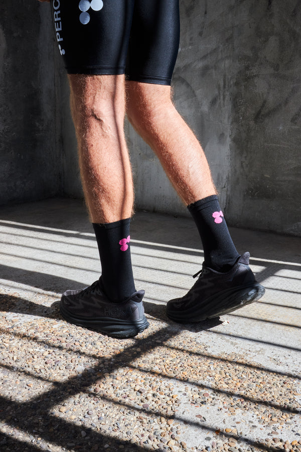 PERCNT® Team Pace Sock - Black/Pink