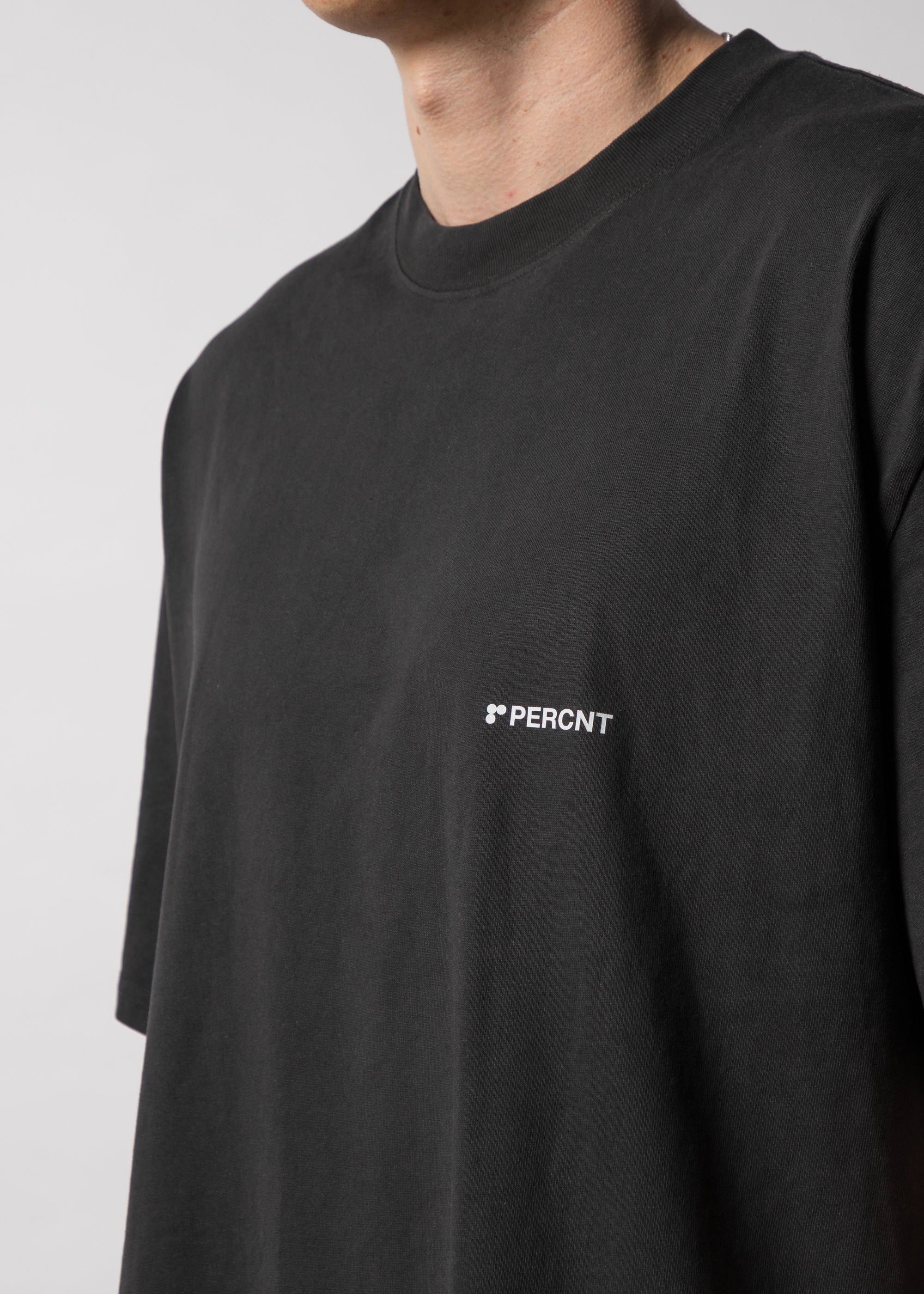 PERCNT® IN MOTION TEE - WASHED BLACK