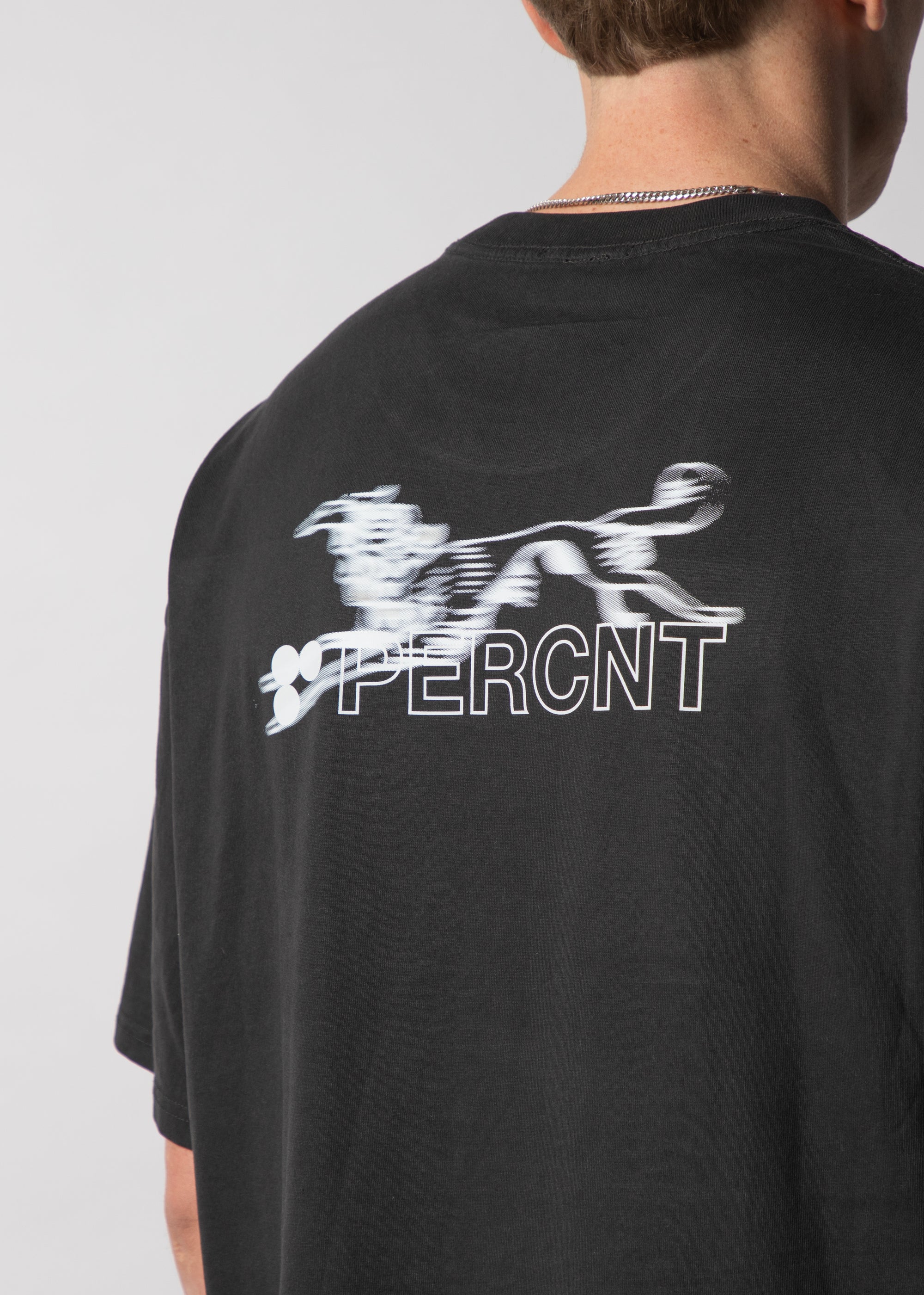 PERCNT® IN MOTION TEE - WASHED BLACK